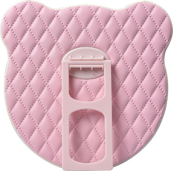Juleeze JZSP0018 Stolní zrcadlo 16x16x4 cm stříbrno-růžové elegantní provedení