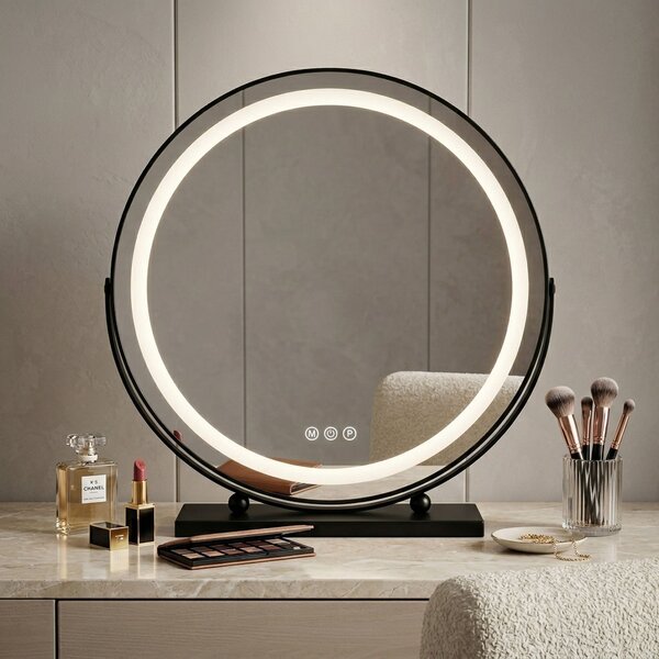 Rea Rea, Zrcadlo LED MAKE-UP Black 50 cm, HOM-12022