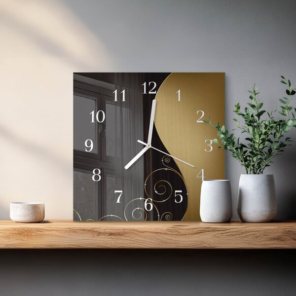 Skleněné hodiny Abstraktní umění zskb-30x30-00057848