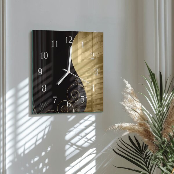 Skleněné hodiny Abstraktní umění zskb-30x30-00057848
