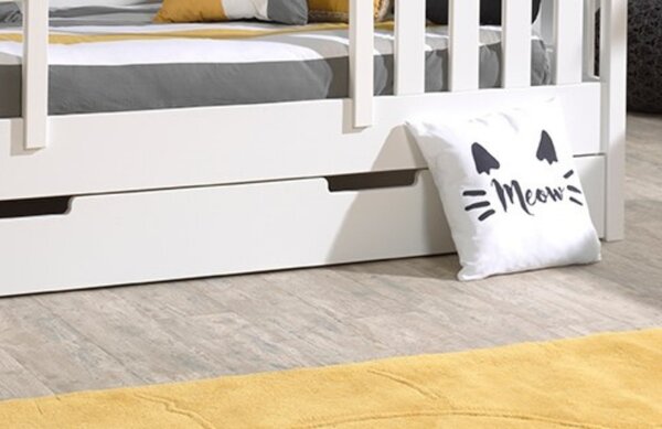 Vipack Bílá lakovaná zásuvka k postelím Housebed a Babs