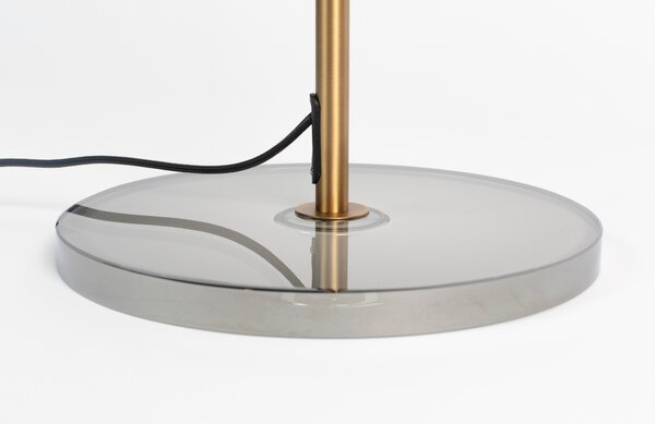 Bronzová kovová stojací lampa ZUIVER FLOAT 132 cm