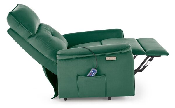Halmar Relaxační křeslo SEMIR 2 tmavě zelené