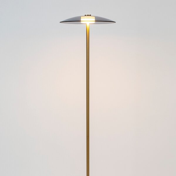 Bronzová kovová stojací lampa ZUIVER FLOAT 132 cm