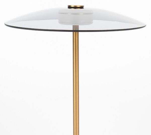 Bronzová kovová stolní lampa ZUIVER FLOAT 42 cm