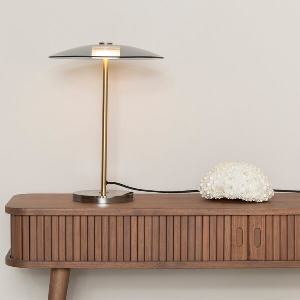 Bronzová kovová stolní lampa ZUIVER FLOAT 42 cm