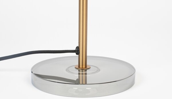 Bronzová kovová stolní lampa ZUIVER FLOAT 42 cm