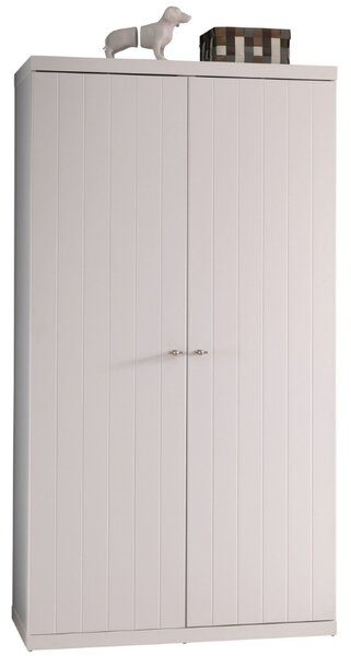 Bílá dřevěná skříň Vipack Robin 205 x 110 cm