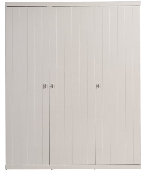 Bílá dřevěná skříň Vipack Robin 205 x 166 cm