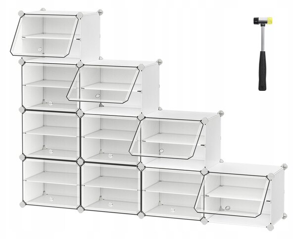 Botník Songmics 83 x 156 x 32 cm bílý