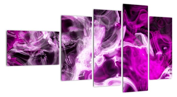 Obraz - fialový kouř (110x60cm)