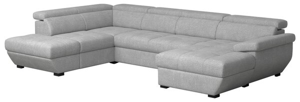 SEDACÍ SOUPRAVA, textil, šedá Welnova - Sedací soupravy