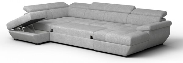 SEDACÍ SOUPRAVA, textil, šedá Welnova - Sedací soupravy