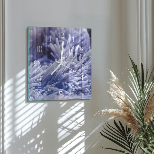 Skleněné hodiny Sasanka zskb-30x30-00086846