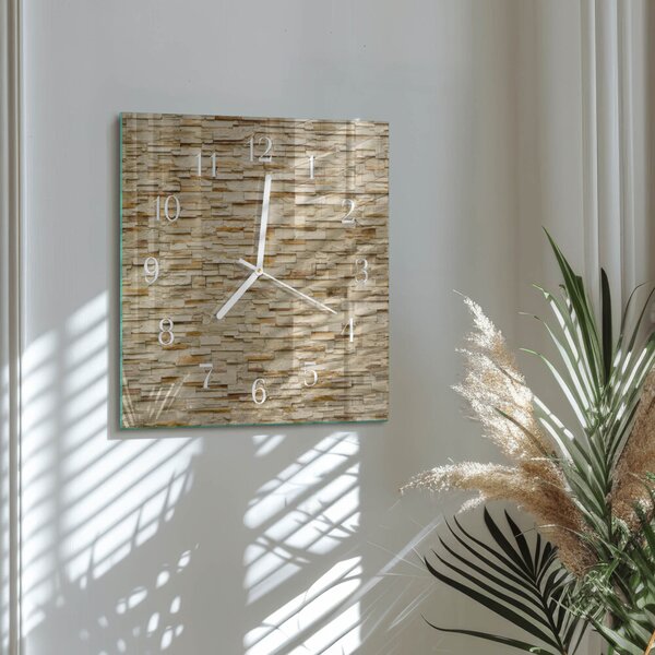 Skleněné hodiny Dekorativní kámen zskb-30x30-00295205