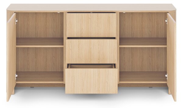 Komoda Sorrenti 168 cm se zásuvkami – dub Vicenza