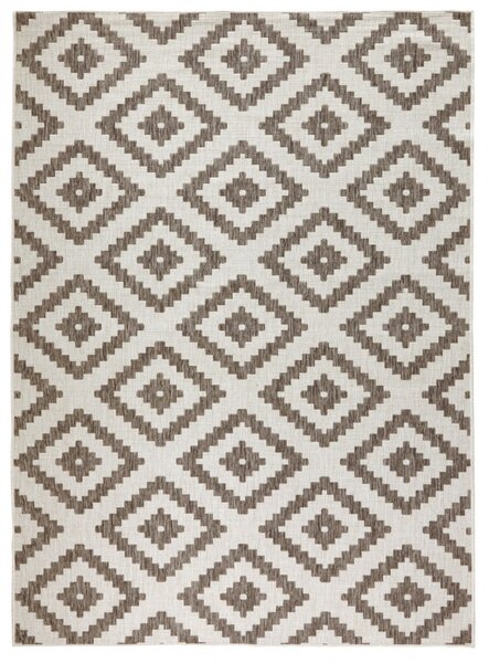 Hans Home | Kusový koberec Twin-Wendeteppiche 103133 braun creme, hnědá - 80x150