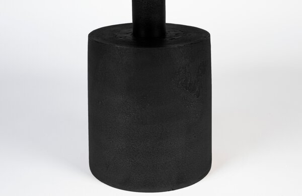 White Label Černý kovový kulatý konferenční stolek WLL MASON 60 cm