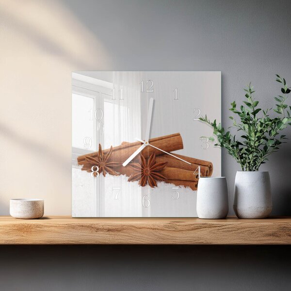 Skleněné hodiny Vanilka zskb-30x30-00083144