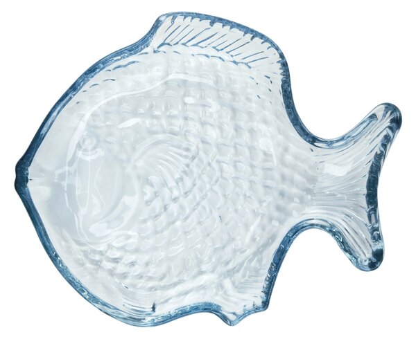 Skleněný tácek Blue Fish