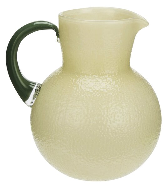Skleněný džbán Light Yellow/Green