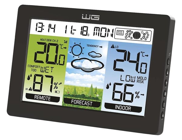 Winner Group - Meteostanice s LCD displejem a budíkem 5xAAA