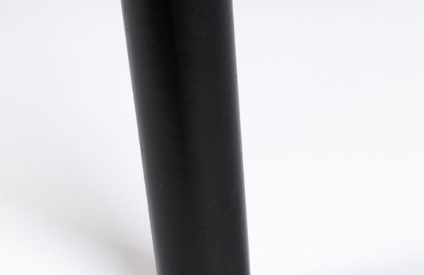 White Label Černý dubový jídelní stůl WLL FABIO 120 cm