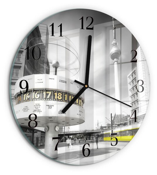 Skleněné nástěnné hodiny Berlín zsoc-fi30-00172891