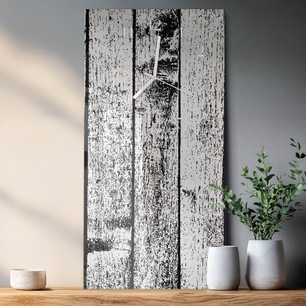 Skleněné hodiny vertikální Dřevo zsppb-30x60-00260390