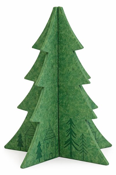 Filcový dekorativní stromek 28 × 50 cm – zelený 3000958B