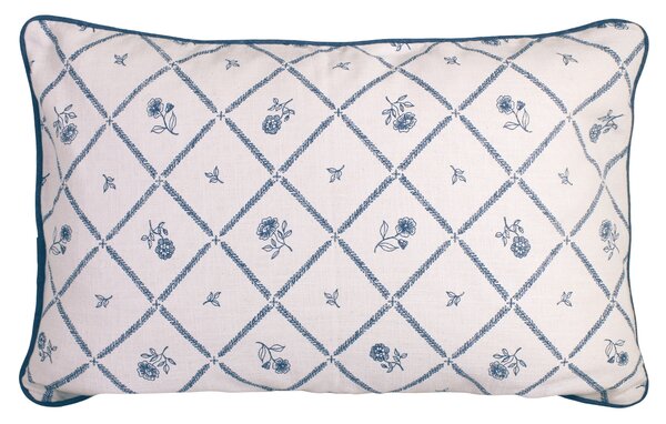 Bavlněný povlak na polštář Lovisa Blue / white 60 × 40 cm
