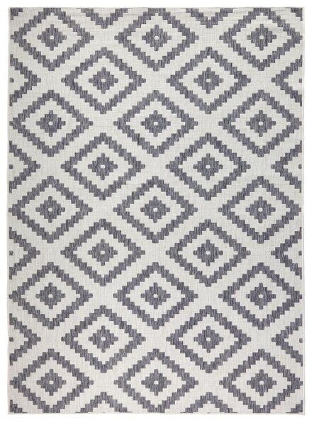 NORTHRUGS - Hanse Home koberce Kusový koberec Twin-Wendeteppiche 103132 grau creme – na ven i na doma - 80x250 cm