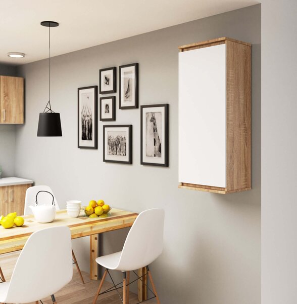 Ak furniture Závěsná skříňka Star 40 cm sonoma/bílá