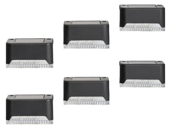 Livarno® Solární LED svítidlo, 6dílná sada (obdélníkový) (100404699001)