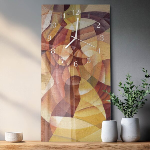 Skleněné hodiny vertikální Vzor zsppb-30x60-00092548