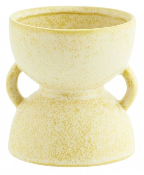 Hector Kameninová váza Cofa 10x10 cm žlutá