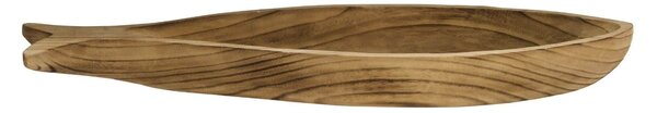 Dřevěný tác Fish Dark Natural 75 cm