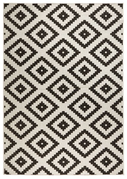 NORTHRUGS - Hanse Home, Kusový koberec Twin-Wendeteppiche 103129 schwarz creme | černá Typ: 240x340 cm