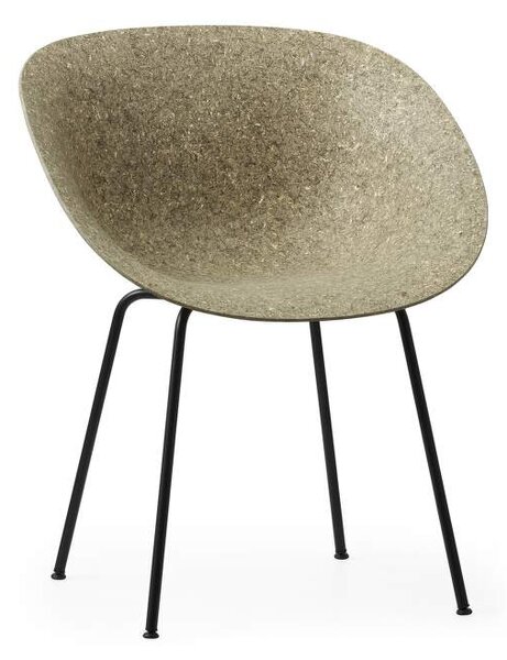 Normann Copenhagen Ex-display židle s područkami Mat, seaweed/black