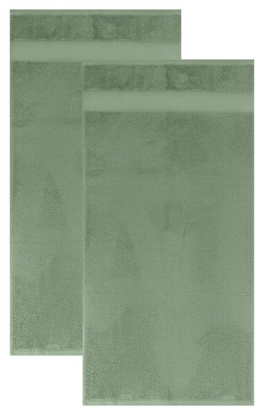 Livarno® Froté ručník, 50 x 100 cm, 600 g/m2, 2 kusy (zelená) (100405339002)