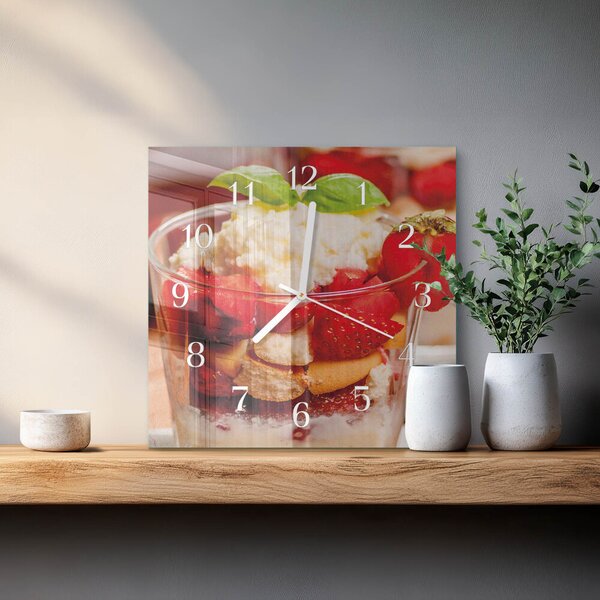 Skleněné hodiny Ovoce zskb-30x30-00093860