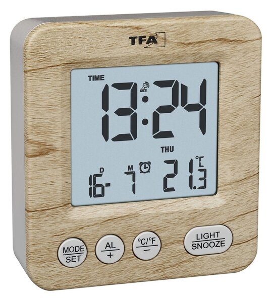 TFA 60.2567.08 - rádiem řízený digitální budík