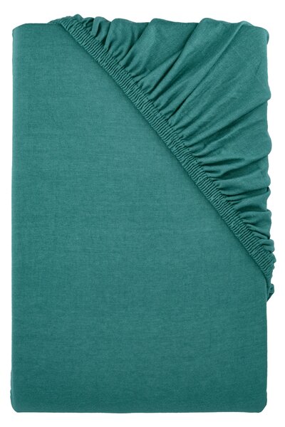 Livarno® Žerzejové napínací prostěradlo, 90-100 x 200 cm (tmavě zelená) (100404478003)