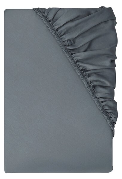 Livarno® Saténové napínací prostěradlo, 90-100 x 200 cm (tmavě šedá) (100404997003)
