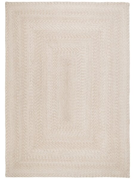 Nordic Living Béžový pletený koberec Manisha 140 x 200 cm