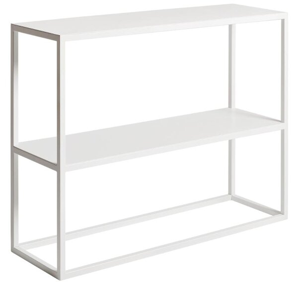 Nordic Design Bílý kovový toaletní stolek Julia II. 100 x 30 cm