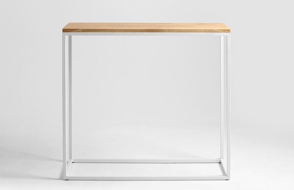 Nordic Design Dubový toaletní stolek Julia 100 x 30 cm s bílou podnoží