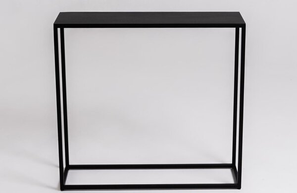 Nordic Design Černý kovový toaletní stolek Julia 100 x 30 cm