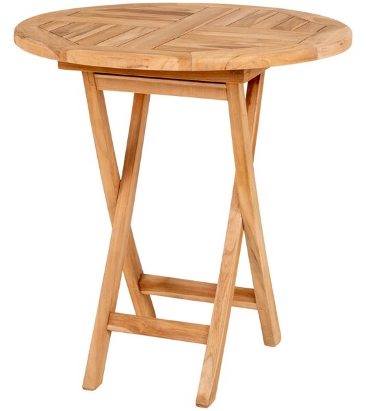 -25 % Dny MOMENTI– Nordic Living Teakový zahradní bistro stolek Koby 70 cm