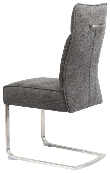 HOUPACÍ ŽIDLE, šedá, barvy nerez oceli Novel - Jídelní židle